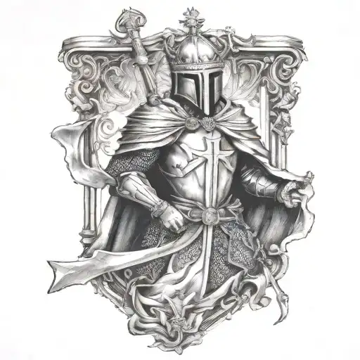 Violent Crusader With Bible