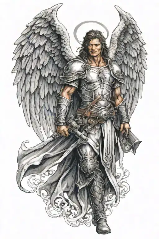 Sexy Young Male Mage Warrior Angel