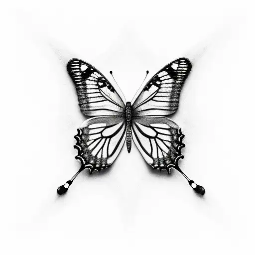 A Realistic Black And White Photograph Camera Surrounded By Vibrant Butterflies For The Spine