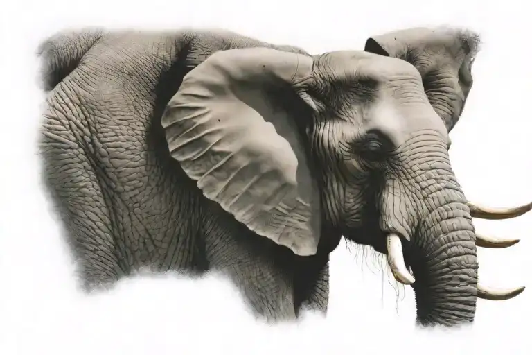 Elephant Head Front View