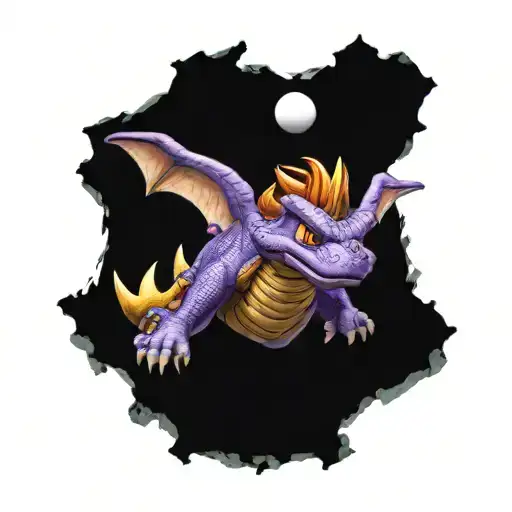 Mario Riding Spyro