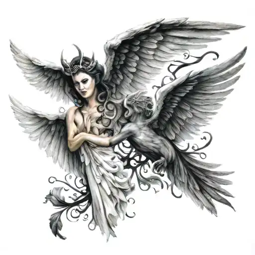 Angel And Devil Wings