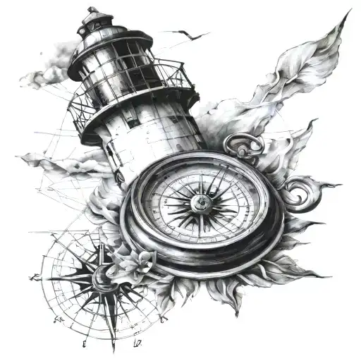 Lighthouse With Compass June 20 1993