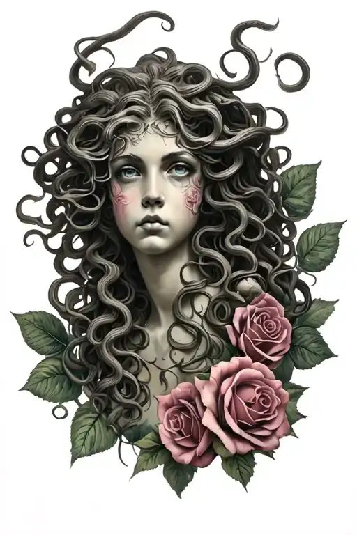 Medusa With Roses