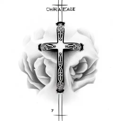 Christian Cross Each Side Different Design