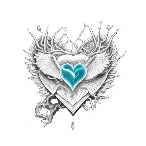 Broken Heart Slpit In Two