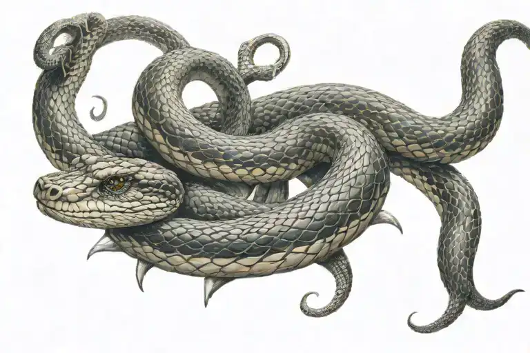 Ouroboros Snake Wrapped