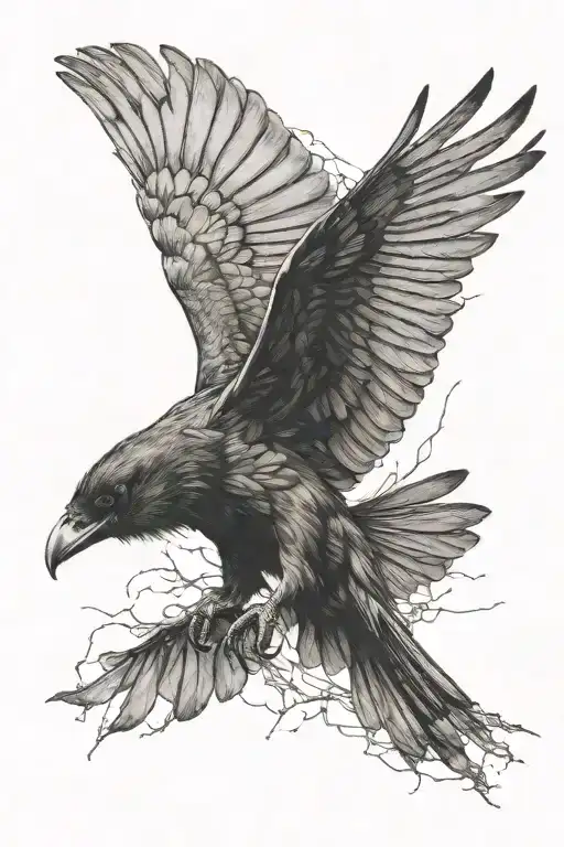Crow Flying