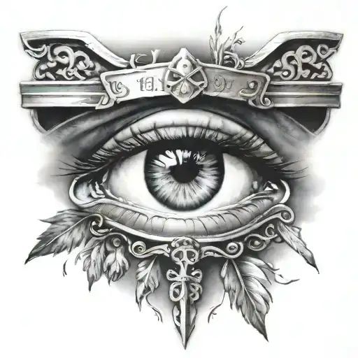 God Eye With Jesus Crossed