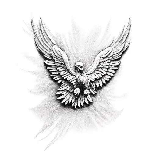 Mexican Eagle Holding Chain