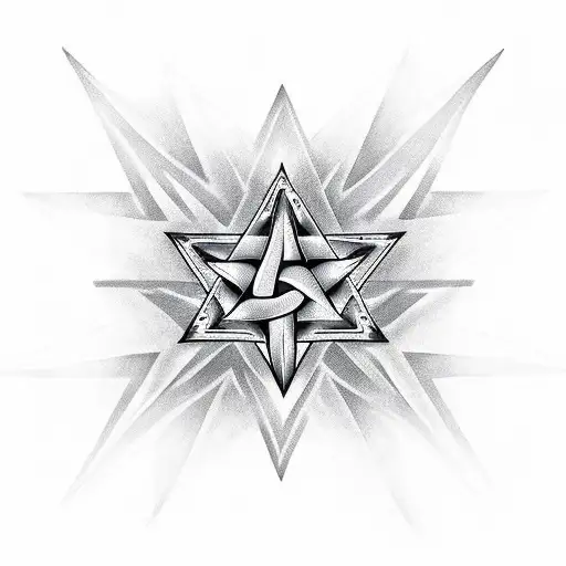 Electric Guitar With Pentagram