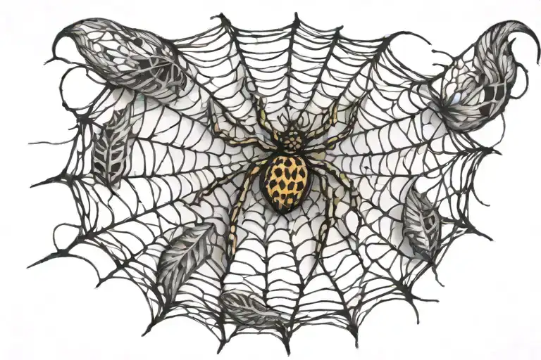 Spider Web With Date