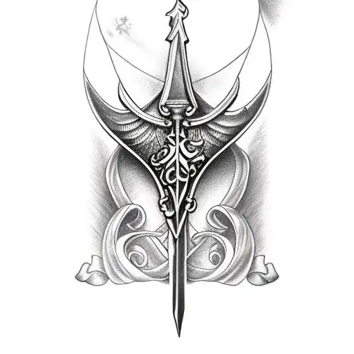 Dagger With Scripture On It