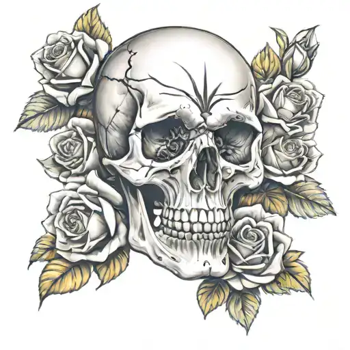 Skull And Roses
