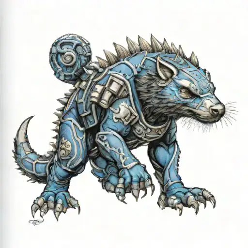 Warhammer 40K Universe Honey Badger Ultramarine Suit Adeptus Mehanicus