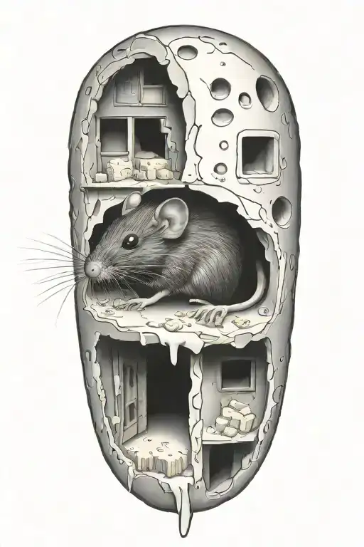 Dead Rat In A House Made Of Cheese