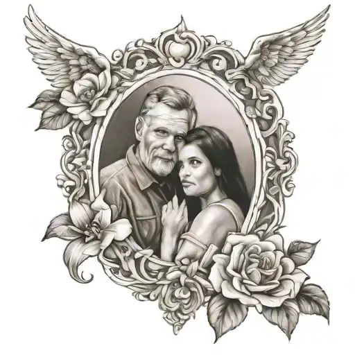 Dad Daughter Memorial Piece