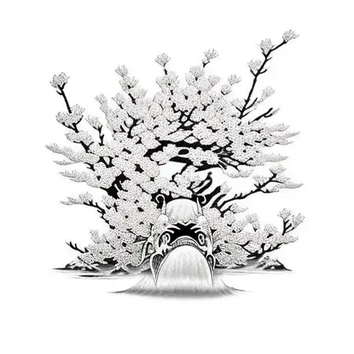 Japanese Samurai Cherry Blossom