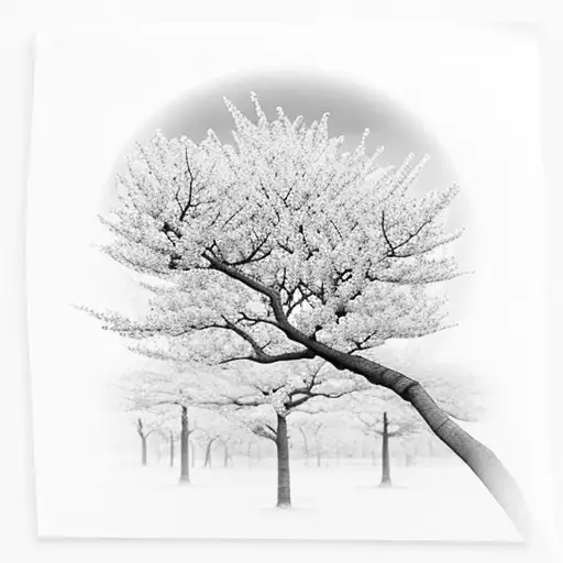 Spine Turing Into Cherry Tree At Top