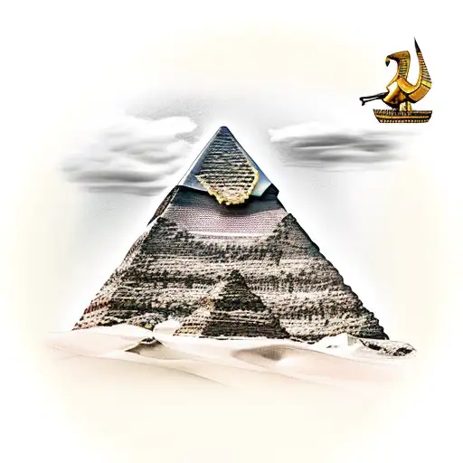 Egyptian God Looking Out Over The Desert