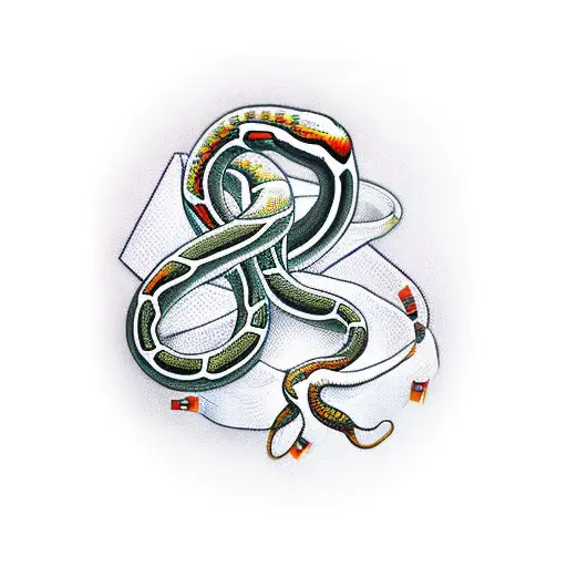 Medical Snakes Symbol With Diabetic Written On A Banner Wrapped Around