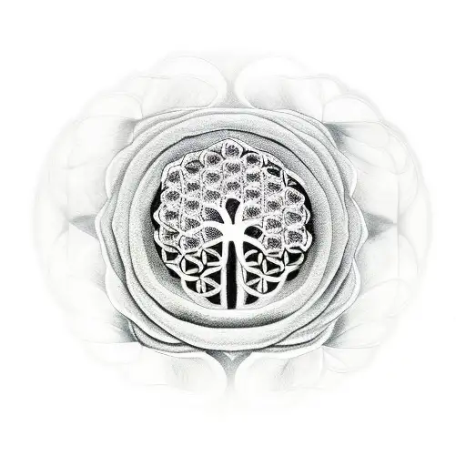 Tree Of Life Flower Of Life