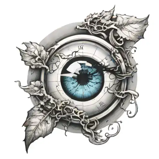 An Eye With A Globe Inside