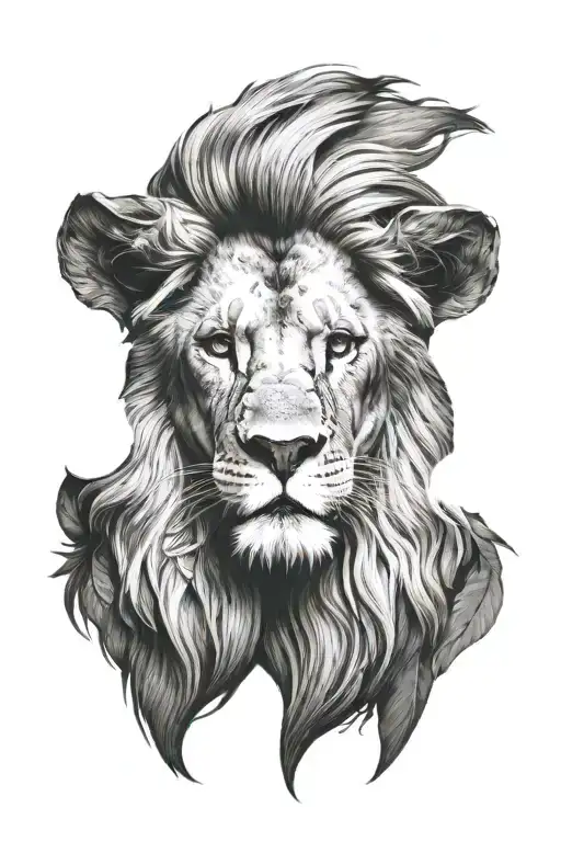Lion Head And Date