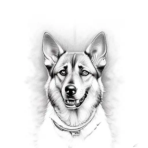 Malinois Dog With A Women