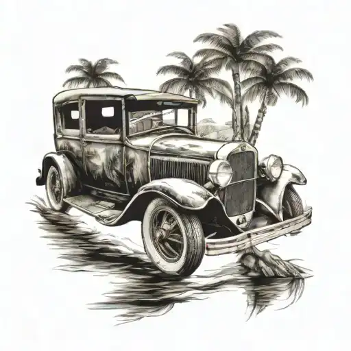 An Old Car Driving Toward Better Things Florida Influenced After Leaving Colorado Behind