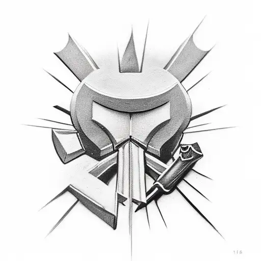 Blacksmith Hammer On Fire Hitting Anvil