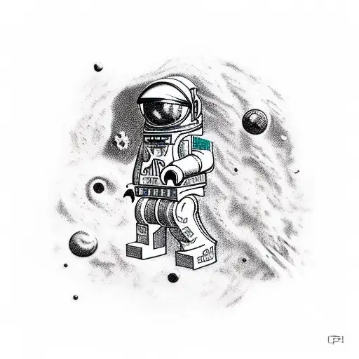 Lego Astronaut In Space