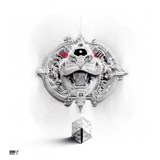 Bishop Chess Piece In Which Half Is White And Half Is Black