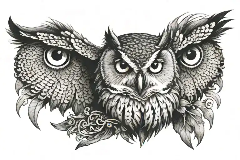 Owl Mixed With A Dragon
