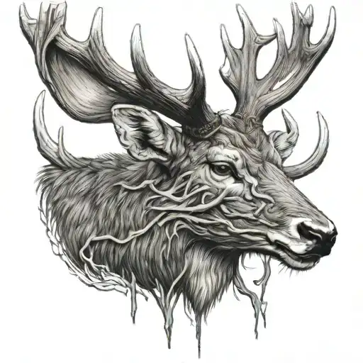 Deer Antlers Without Head