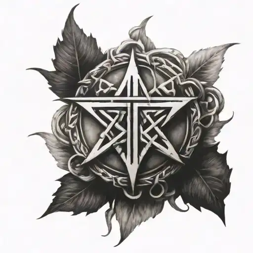 Religious Symbol Intertwined