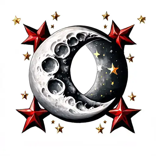 Half Moon And Three Stars