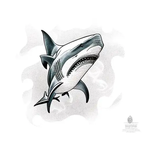 Sheet Music Forming The Shape Of A Shark