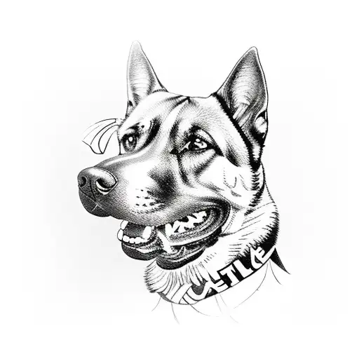 K9 Police Dog With Handler