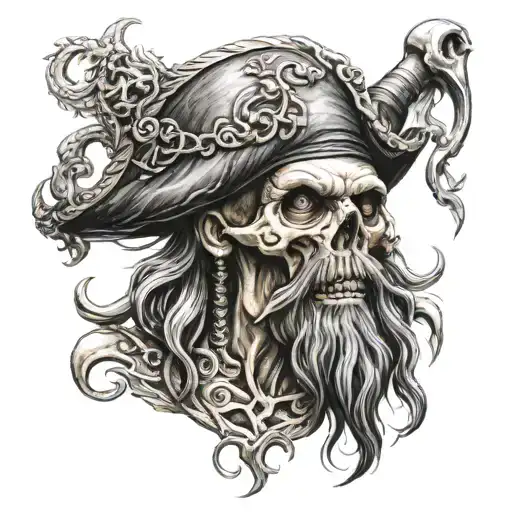 Davy Jones Pirate Skull