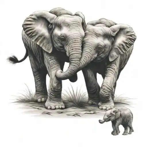 2 Baby Elephants Playing