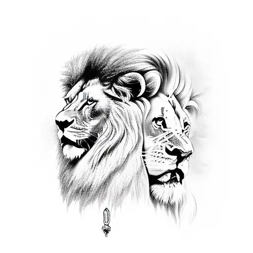 Lion Holding Aquarius And Gemini