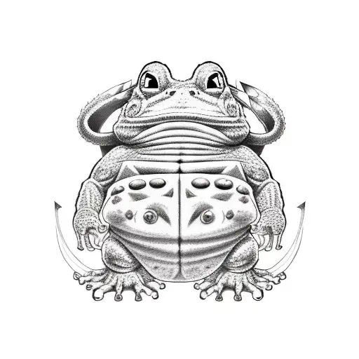 Gamabunta Le Crapaud Dans Naruto Dans Un Style Viking