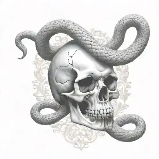 Skull And Cobra Head