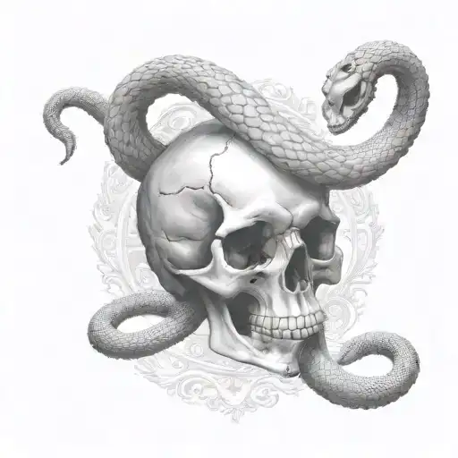 Skull And Cobra Head