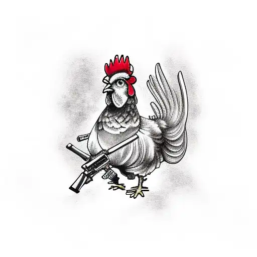 Chicken With Gun