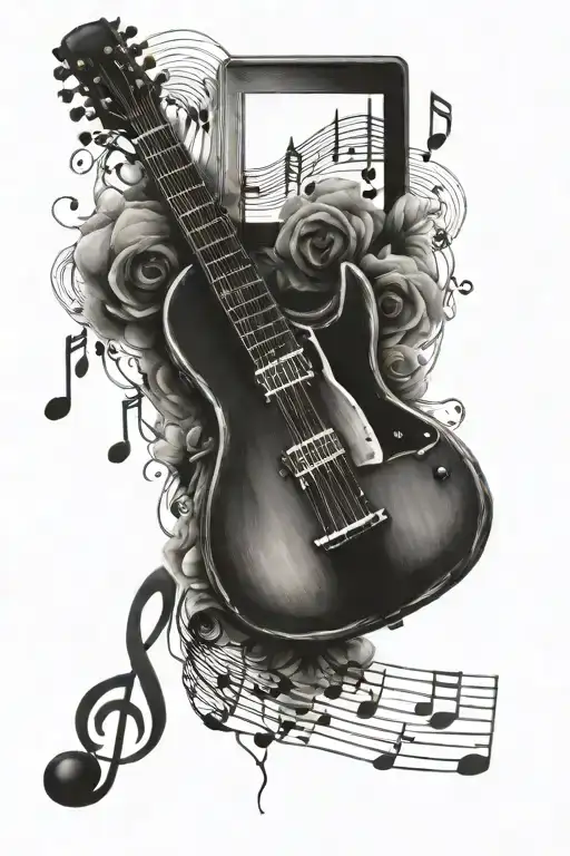 Music Notes And Instruments