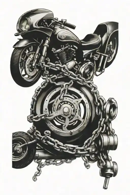 Motorbike Chain Dna Strand