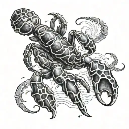 Scorpio With Footprints