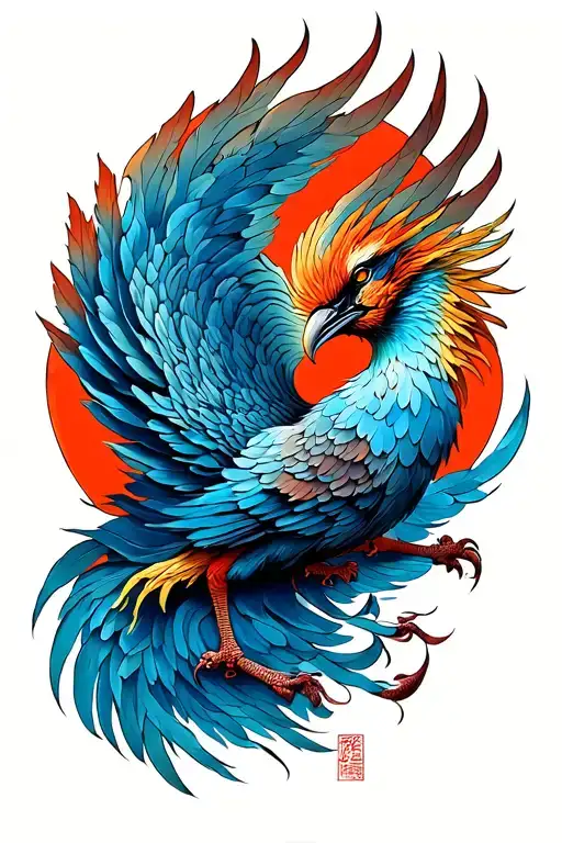 Bird Phoenix From Yin Yan